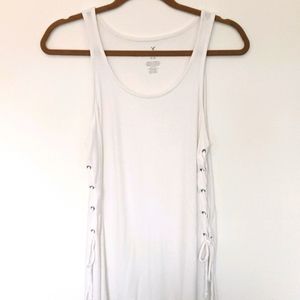 American Eagle white ribbed tank top